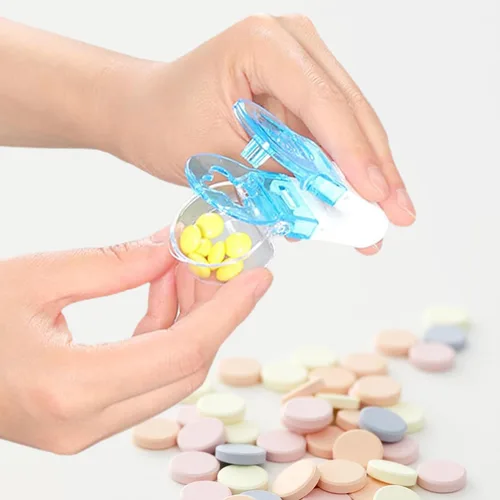 Vista 8 de Pastillero con diseño de caja de almacenamiento, pastillero sin esfuerzo, dispensador portátil compacto para una fácil gestión de medicamentos