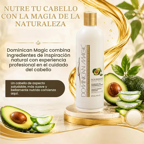 Vista 7 de Dominican Magic Champú con nutrientes, 15.87 onzas