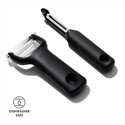 Vista 5 de OXO Juego de pelador Good Grips de 2 piezas, giratorio y juliana