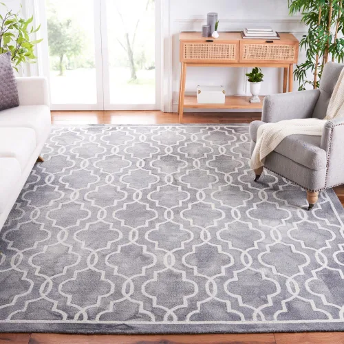 Vista 17 de SAFAVIEH Dip Dye Collection DDY539G - Alfombra decorativa de lana prémium hecha a mano con acuarela marroquí de 2 x 3 pies, color beige/marfil