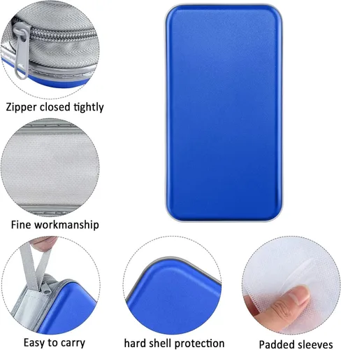 Vista 2 de Siveit Funda para CD, capacidad para 80, carteras para CD/DVD, fundas rígidas de plástico para CD y DVD, estuches de almacenamiento, carpeta