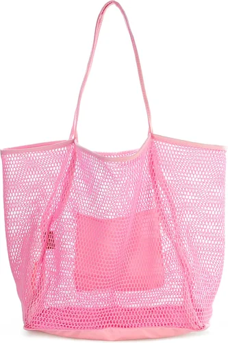 Vista 15 de Bolso de hombro para mujer Hoxis de malla, para la playa
