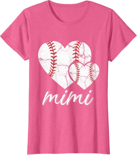 Vista 72 de Camiseta de béisbol Mimi para el Día de la Madre, Negro, S