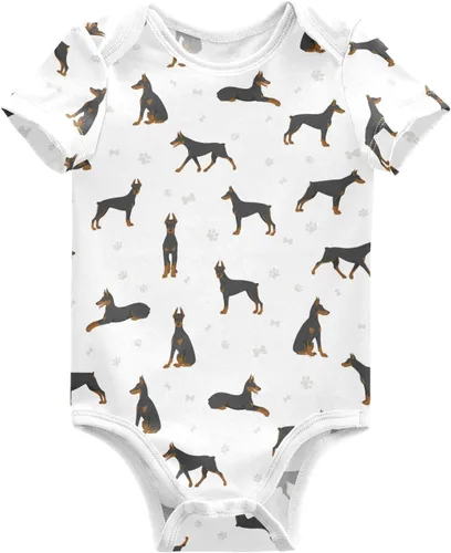Vista 32 de vvfelixl Trajes de bebé lindos conjuntos de cachorros de manga corta de algodón ropa de bebé para niños niñas 0-24 meses