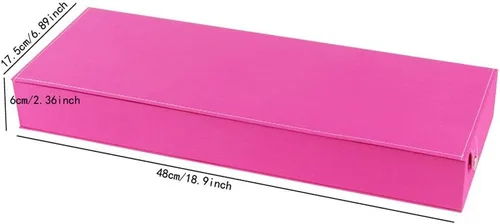 Vista 5 de General 8 Ranura Gafas de sol Gafas de sol Pantalla de almacenamiento Rejilla Soporte Caja Titular (rosa)