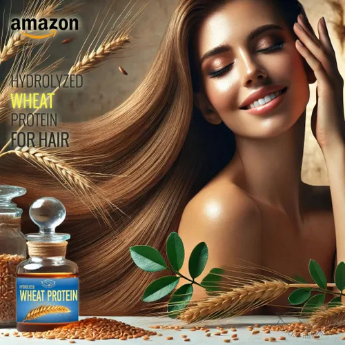Vista 6 de PROTEÍNA DE TRIGO HIDROLIZADA - Líquido - para cabello casero, piel, gel de baño, champús, acondicionadores - 1.76 Oz Para el cabello