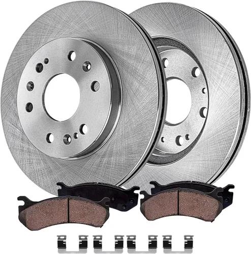 Vista 16 de Detroit Axle - Kit de freno trasero para Ford Explorer 2020-2025 2024-2025 Rotores de freno de disco Mustang Pastillas de freno de cerámica