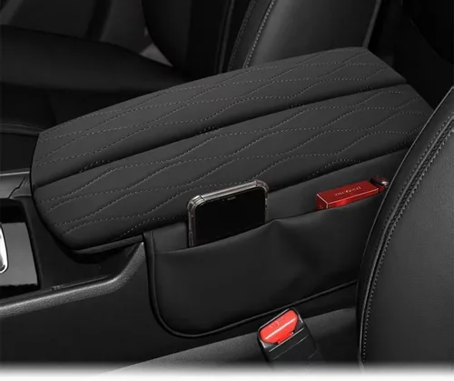 Vista 44 de Accesorios interiores personalizados para Lexus RX350 2010 2011 2012 2013 2014 2015 Cubierta de caja de reposabrazos tapa de consola central, cojín