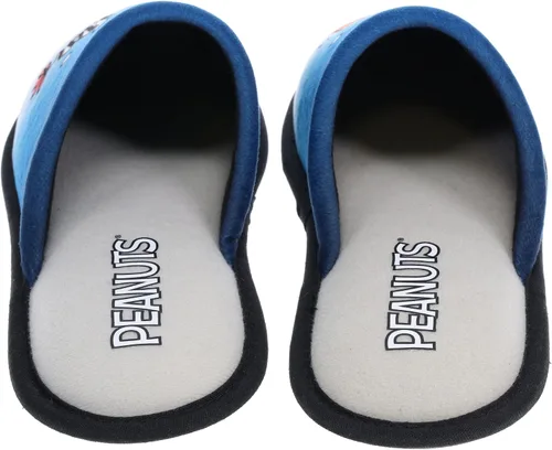 Vista 3 de Peanuts Pantuflas familiares, pantuflas navideñas de Snoopy y Woodstock, tallas para adultos, jóvenes y niños pequeños