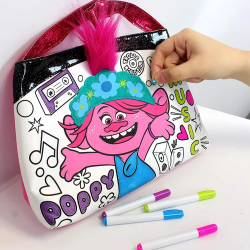 Vista 6 de Tara Toys - Bolso para colorear de Trolls