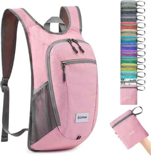 Vista 22 de G4Free 10L/15L Mochila para Senderismo Plegable Ligera, Mochila de Día para Caminatas, Pequeña, Viaje al Aire Libre, Bolsa de Hombro Plegable