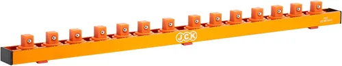 Vista 11 de JCK Organizador de Dados de Aluminio de Calidad Profesional (Dado de 1/2") con tira de diseño especial y pernos de posicionamiento giratorio de 360