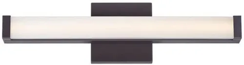 Vista 7 de Maxim 52000BZ Spec Collection - Lámpara LED regulable de 18 pulgadas para tocador de baño, I 3500 K, bronce, moderna y contemporánea, perfecta