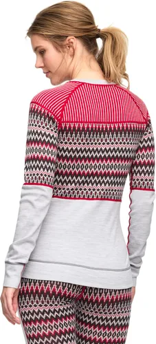 Vista 2 de Kari Traa Silja - Camiseta térmica de manga larga para mujer, 100% lana merina, ajustada, con capa base