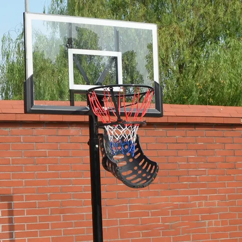Vista 5 de Sistema de retorno de bola resistente al desgaste de alta resistencia conveniente baloncesto Hoop Ball sistema de retorno para baloncesto negro