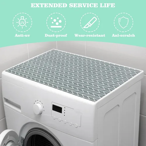 Vista 5 de Actvty Fundas para Lavadora y Secadora para la Parte Superior, 2 Piezas 25.6'' x 23.6'' Alfombrilla Protectora Superior para Lavadora y Secadora