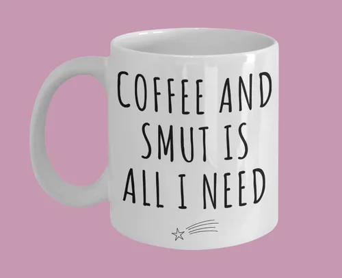 Vista 3 de Coffee and Smut is all I Need - Taza de café, regalos para amantes de los libros de mejor amiga, regalos para esposa, regalos divertidos para mejor