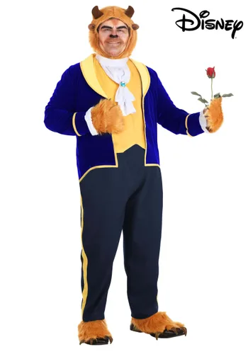 Vista 2 de Disfraz de Bestia para Hombres Tallas Grandes de La Bella y la Bestia de Disney Multicolor
