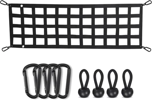 Vista 10 de Cuerdas elásticas ajustables de 18 pulgadas con ganchos, ajuste flexible de 6.5 a 18 pulgadas, correas elásticas negras con elasticidad superior