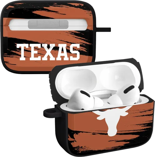 Vista 4 de Affinity Bands Texas Longhorns HDX - Funda compatible con Apple AirPods Gen 1 y 2 (color negro clásico)