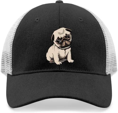 Vista 9 de Hat Pug Dog Dad Hat, Graphic Baseball Caps for Women