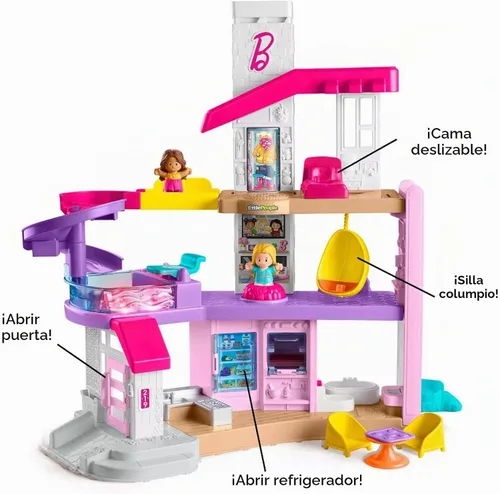 Vista 5 de Barbie Dream House Mini de Little People