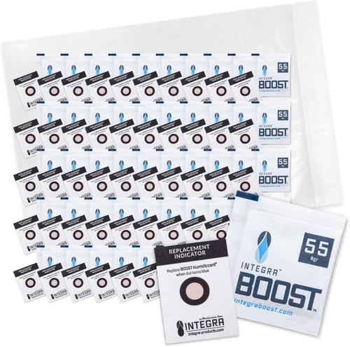 Vista 10 de Integra Boost - 55% de nivel de HR - Tamaño de 0.28 oz - Paquete de control de humedad bidireccional con tarjetas indicadoras de repuesto