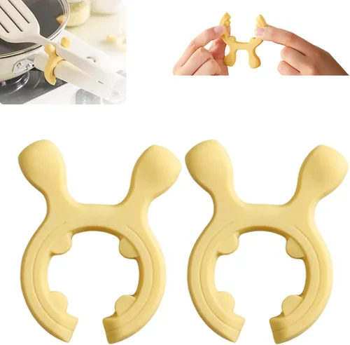 Vista 8 de Estante multifuncional de silicona para espátulas con mango de olla para Verde