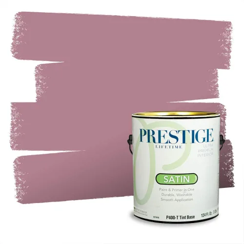 Vista 57 de Prestige Paints Pintura exterior e imprimación en uno, 1 galón, plano, coincidencia comparable de Valspar* Amber Rose*