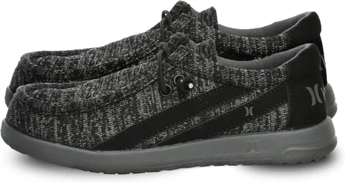 Vista 7 de Hurley - Mocasines elásticos con cordones para niños, zapatos de lona para niños y niñas - Cómodos, duraderos, elegantes - Zapatillas de moda