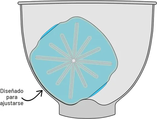 Vista 5 de Whisk Wiper® PRO para batidoras de pie - Bate sin el lío - El mejor accesorio para batidora de pie - Compatible con batidoras KitchenAid