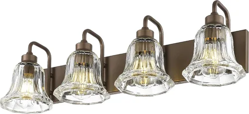 Vista 23 de zeyu Accesorios de Iluminación para Baño en Bronce Aceitado, Lámpara de Tocador de Baño de 2 Luces, Apliques de Pared Estilo Granja de 12.5 Pulgadas
