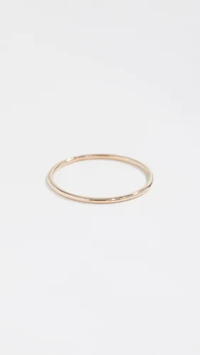 Vista 2 de Zoe Chicco Anillo de banda fina de oro de 14 quilates para mujer, Metal, No aplicable