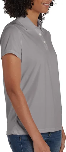 Vista 3 de Hanes Cool DRI playera estilo polo para mujeres