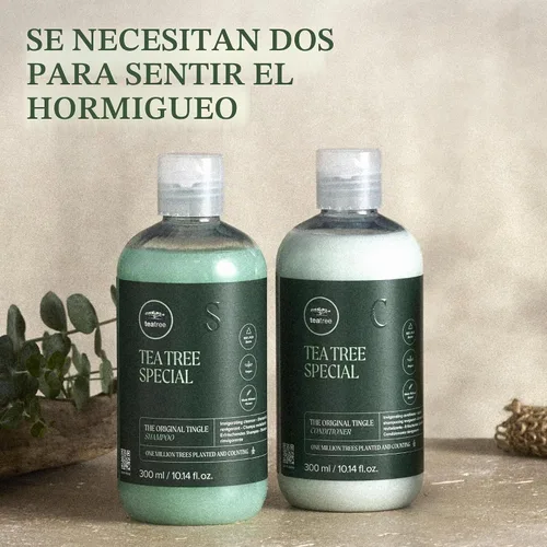 Vista 14 de Champú especial de Tea Tree, Limpieza profunda, Refresca el cuero cabelludo, Para todo tipo de cabello, especialmente cabello graso