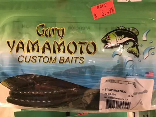 Vista 9 de Yamamoto Senko de Natación de 5.5" - Señuelos de Pesca Tipo Gusano Suave con Cola de Paleta - Paquete de 7