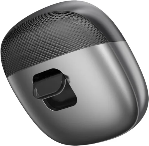 Vista 3 de Cortaúñas eléctrico integrado para cortar y moler, con luz LED, 2 velocidades, recortador de uñas silencioso y portátil para bebés con autismo, Negro