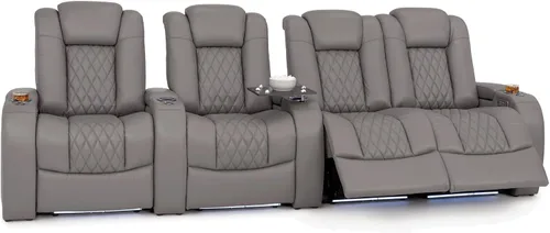 Vista 74 de Seatcraft Asientos de cine en casa Virtuoso LT Tawny Single reclinable Leonado