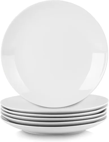 Vista 10 de 10 Strawberry Street Simply White - Plato redondo para ensalada de 7.5 pulgadas, juego de 6