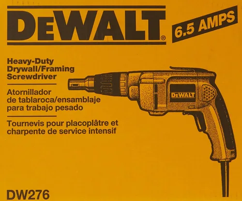 Vista 2 de DEWALT Pistola de tornillo para paneles de yeso, velocidad variable reversible, 6.5 amperios (DW276)