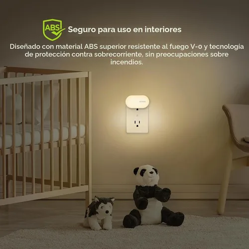 Vista 8 de AUVON Luz nocturna enchufable, alto brillo, sensor de movimiento y luz, 4