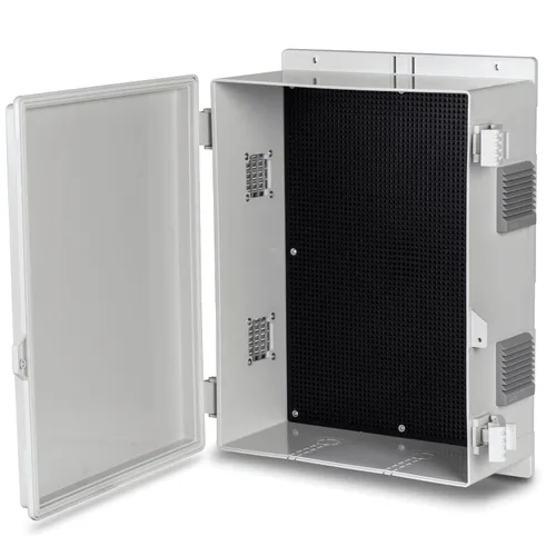 Vista 18 de Namunanee - Caja de conexiones eléctricas para exterior, recinto resistente al agua de ABS con panel de montaje interno y tapa con bisagras, 9.2" H