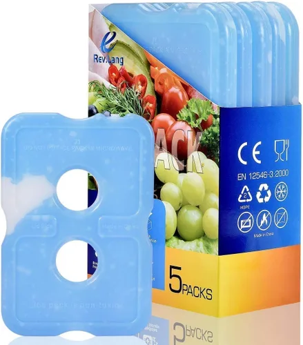 Vista 11 de Paquete de hielo frío de ladrillo reutilizable de larga duración fresco delgado congelador paquete refrigerador para loncheras bolsa