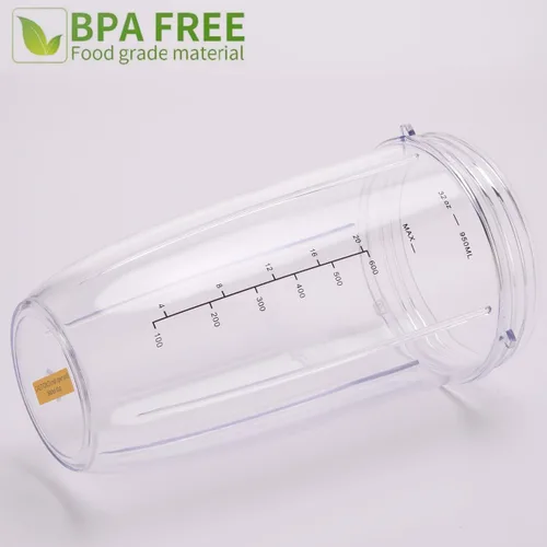 Vista 6 de [Actualización] Paquete de 2 vasos de licuadora de repuesto de 32 onzas con tapa abatible compatible con licuadora NutriBullet 600 W/900 W