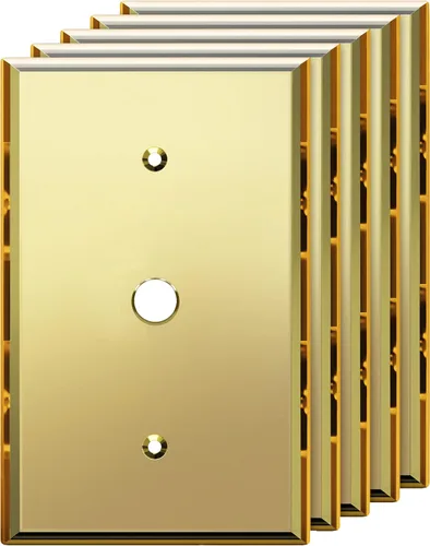 Vista 31 de LIDER Placa de pared dúplex para receptáculo, cubierta de salida con espejo, de gran tamaño, 1 cuadrilla Dorado
