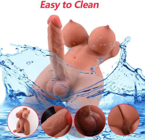 Vista 7 de ferch Muñeca sexual con consolador realista de 7.2 pulgadas para sexo de mujeres, masturbador masculino con pechos grandes, ano para masturbación