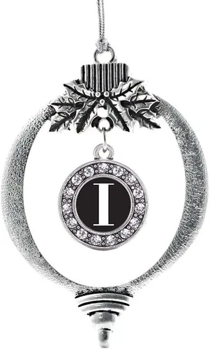 Vista 302 de Inspired Silver - Adorno de cromosoma 21 con dije de círculo de plata con joyas de circonita cúbica