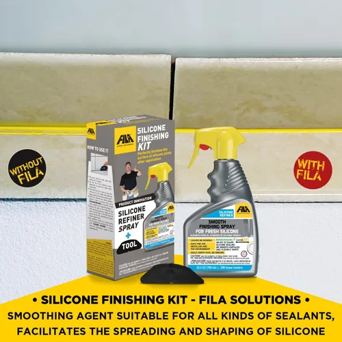 Vista 4 de Fila Surface Care Solutions - Kit de acabado de silicona con spray alisador, herramienta de calafateo incluida, 24 onzas