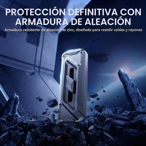 Vista 7 de Unidad USB SSD externa de 1 TB, 2050 MB/s USB-C y USB-A SSD portátil -F955