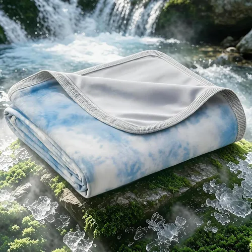 Vista 16 de EMME Manta Refrescante, Manta de Verano Delgada y Liviana para Sofá, Mantas Frías para Cama para Personas que Duermen con Calor, Doble Cara